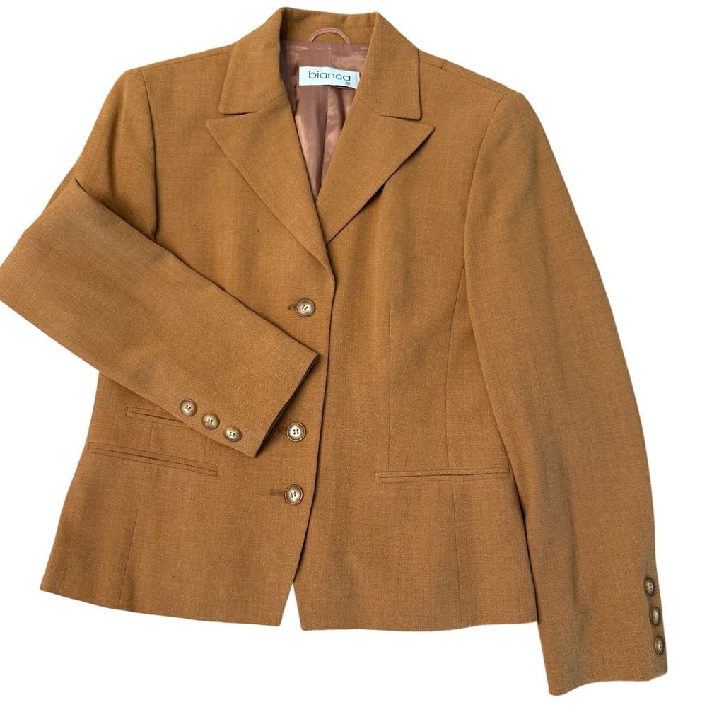 Bianca Germany Womens Brown Maxi Skirt Suit sz 38 - Picture 3 of 13